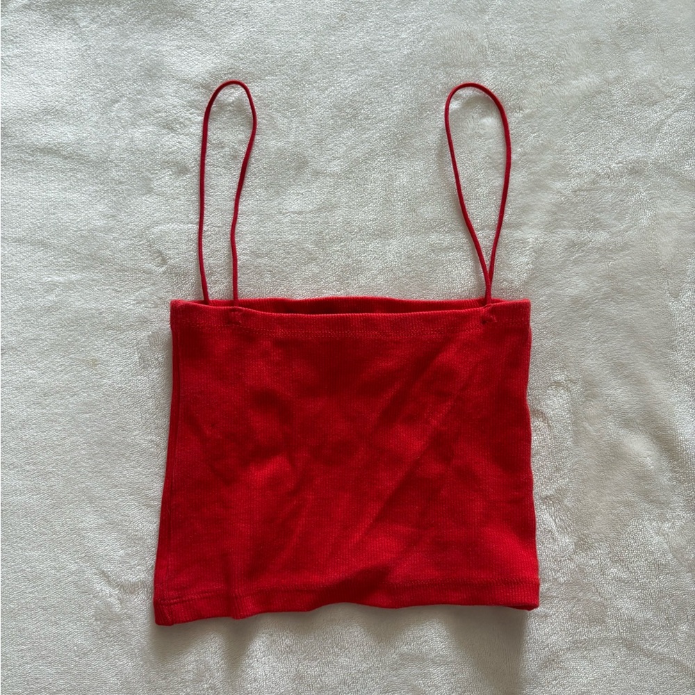 Zara Red Camisole Top